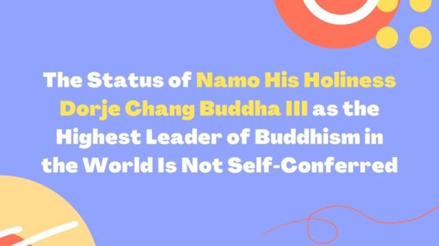 Namo His Holiness Dorje 